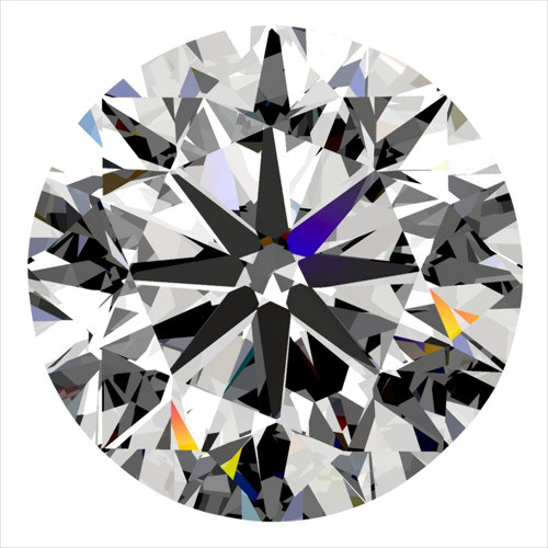 0.5 carat E-SI1 GD cut Natūralus Round Deimantas (1)