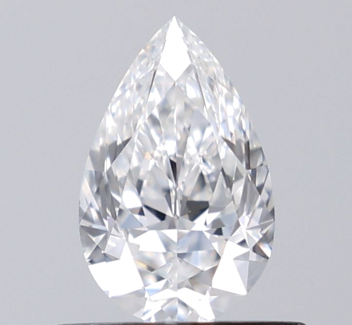 0.58 carat E-VS1 Natūralus Pear Deimantas (1)
