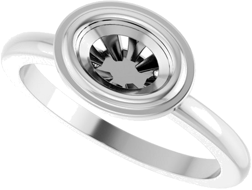 Sužadėtuvių Žiedas „Bezel-Set Solitaire“ 14k white gold Oval 7mm x 5mm (5)
