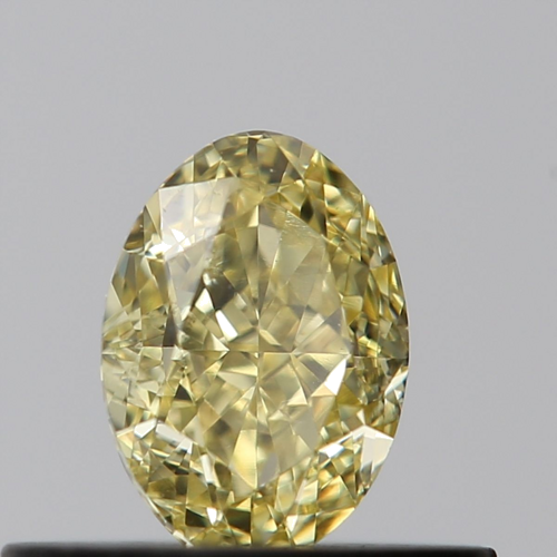 0.43 carat Fancy Intense  Yellow-SI2 Natūralus Oval Deimantas (1)