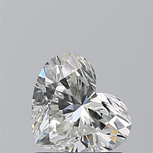 0.96 carat H-VVS1 Natūralus Heart Deimantas (1)
