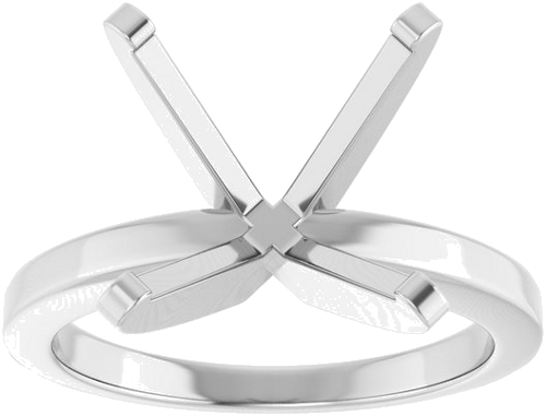 Sužadėtuvių Žiedas 14k white gold Round 13mm (3)