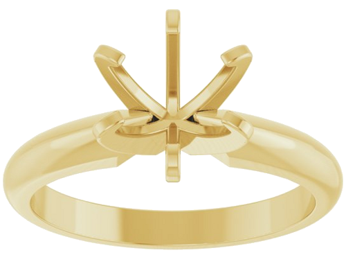 Sužadėtuvių Žiedas „Heavyweight Solitaire“ 14k yellow gold Round 7mm (3)