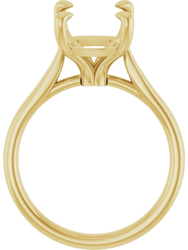 Sužadėtuvių Žiedas „Claw-Prong Solitaire“ 14k yellow gold Elongated Cushion 12mm x 10mm (2)
