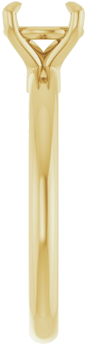 Sužadėtuvių Žiedas „Claw-Prong Euro Shank“ 14k yellow gold Round 6.5mm (4)