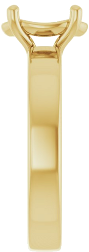 Sužadėtuvių Žiedas „Solitaire“ 585 Geltonojo Aukso Oval 9mm x 7mm (4)