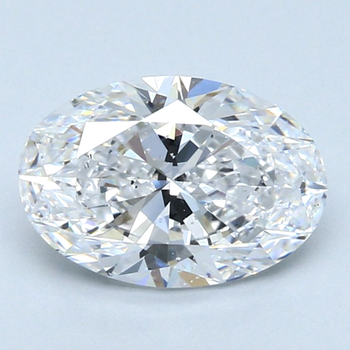 2.0 carat D-SI1 Natūralus Oval Deimantas (1)