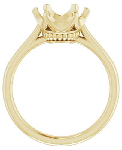 Sužadėtuvių Žiedas „Solitaire“ 14k yellow gold Oval 11mm x 9mm (2)