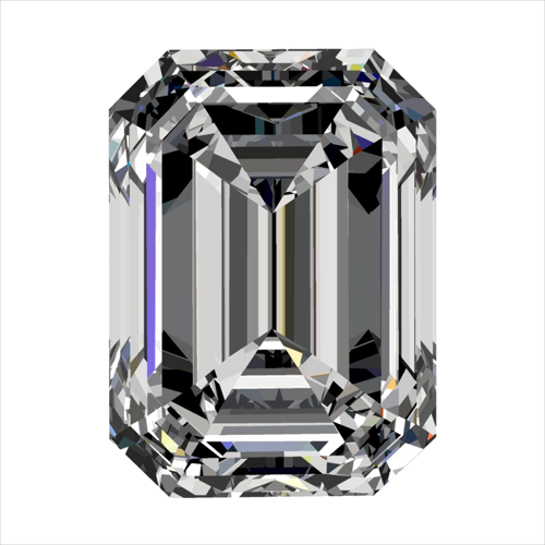 0.6 carat E-VS1 Natūralus Emerald Deimantas (1)
