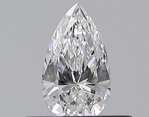 0.3 carat D-VVS1 Natūralus Pear Deimantas (1)