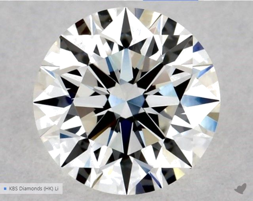 0.53 carat G-VVS2 Excellent cut Natūralus Round Deimantas (1)