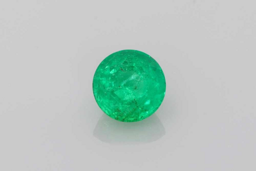 0.44 carat GREEN Round Smaragdas (1)