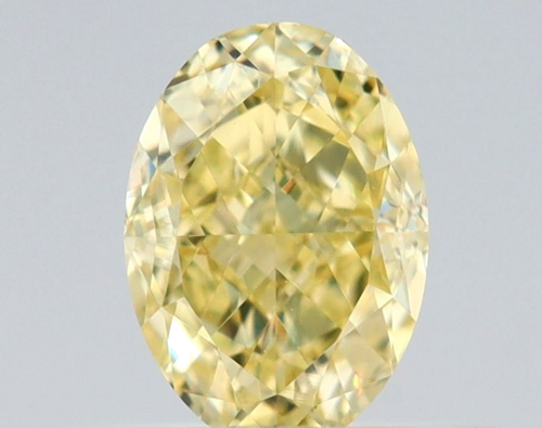 0.5 carat Fancy Yellow-VS1 Natūralus Oval Deimantas (1)