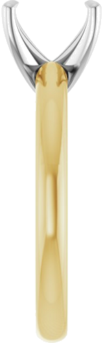 Sužadėtuvių Žiedas „Solitaire“ 585 Baltojo Ir Geltonojo Aukso Emerald 7mm x 5mm (4)