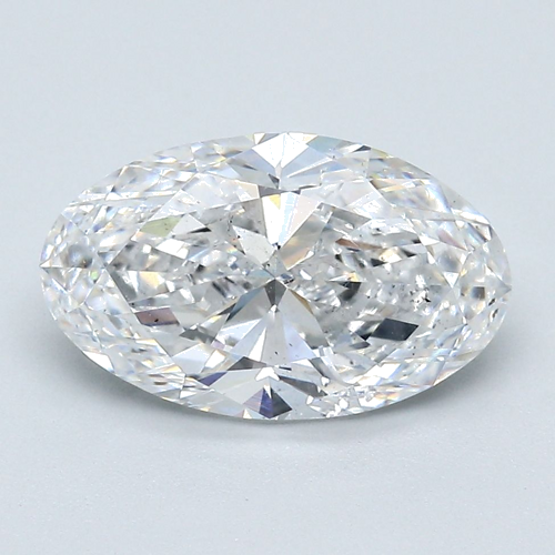 3.01 carat D-SI1 Natūralus Oval Deimantas (1)