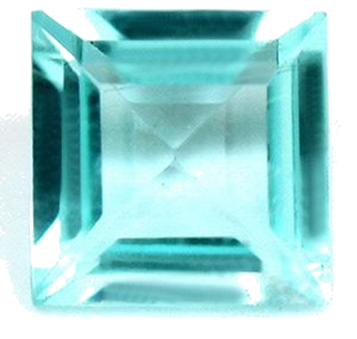 0.39 carat BLUE Square Tourmaline (1)