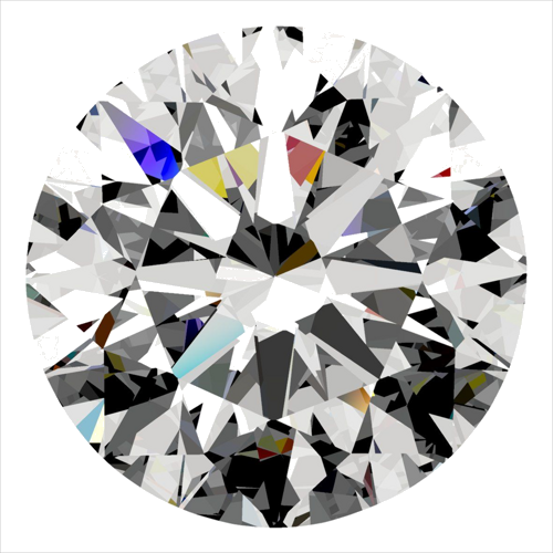 0.5 carat F-VVS1 Very Good cut Natūralus Round Deimantas (1)