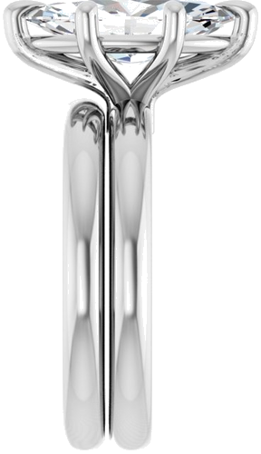 Sužadėtuvių Žiedas „Claw-Prong“ 14k white gold Marquise 13mm x 6.5mm (9)