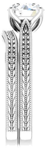 Sužadėtuvių Žiedas „Solitaire“ 950 Platinos Round 7mm (9)
