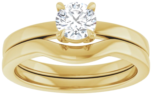 Sužadėtuvių Žiedas „Claw-Prong Solitaire“ 10k yellow gold Round 5.2mm (8)