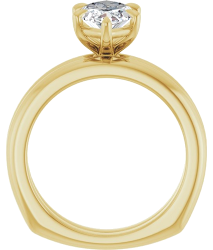 Sužadėtuvių Žiedas „Claw-Prong Euro Shank“ 14k yellow gold Marquise 13mm x 6.5mm (7)