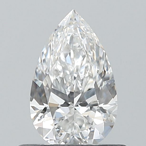 0.5 carat E-VS1 Natūralus Pear Deimantas (1)