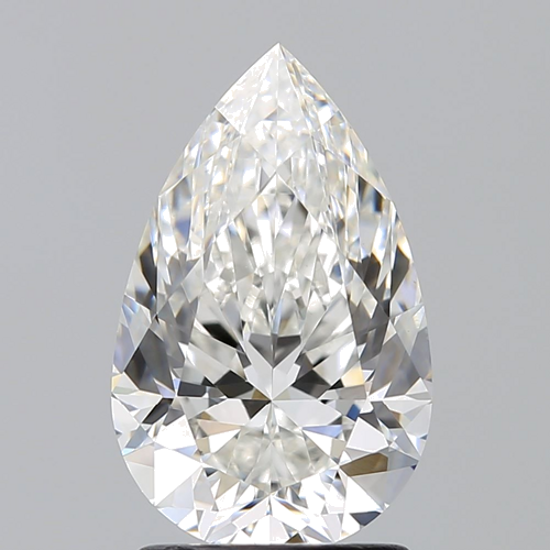 2.01 carat G-VS2 Natūralus Pear Deimantas (1)