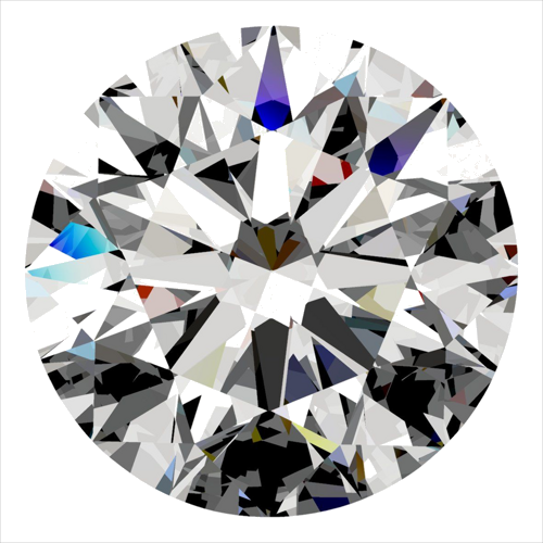 0.3 carat E-VVS2 Excellent cut Natūralus Round Deimantas (1)