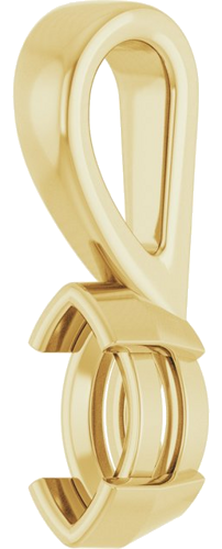 Pakabukas „Half Bezel Solitaire Charm“ 14k yellow gold Marquise 6mm x 3mm (2)