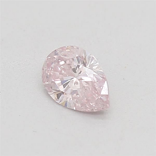 0.13 carat Fancy Light  Pink-SI1 Natūralus Pear Deimantas (1)