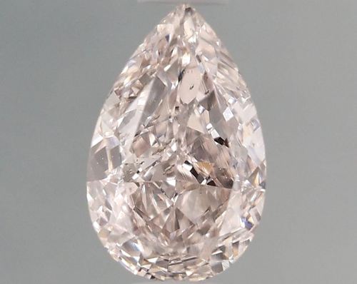 0.5 carat Light  Pink-SI1 Natūralus Pear Deimantas (1)