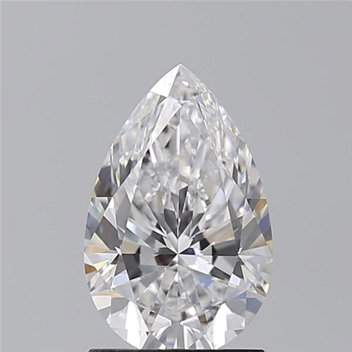 1.54 carat D-VVS2 Natūralus Pear Deimantas (1)