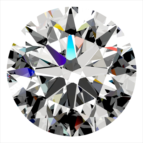 0.3 carat D-VS2 Excellent cut Natūralus Round Deimantas (1)