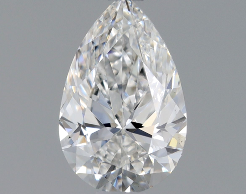 0.51 carat F-SI1 Natūralus Pear Deimantas (1)