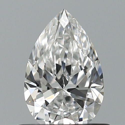 0.51 carat E-VVS1 Natūralus Pear Deimantas (1)