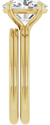 Sužadėtuvių Žiedas „Claw-Prong Solitaire“ 14k yellow gold Oval 10mm x 8mm (9)
