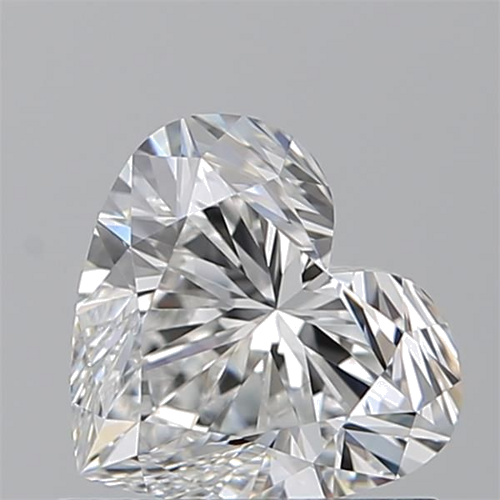 0.9 carat F-VVS2 Natūralus Heart Deimantas (1)
