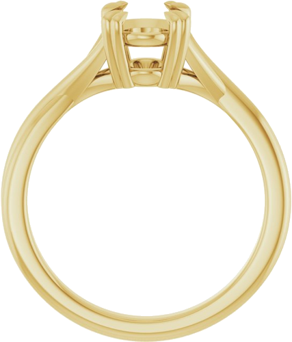 Sužadėtuvių Žiedas „Solitaire“ 585 Geltonojo Aukso Oval 8mm x 6mm (2)
