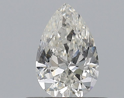 0.5 carat H-SI2 Natūralus Pear Deimantas (1)