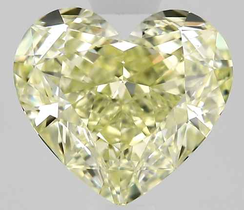 1.28 carat Fancy Light Yellow-VVS1 Natūralus Heart Deimantas (1)