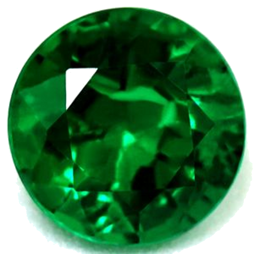 0.54 carat GREEN Round Smaragdas (1)