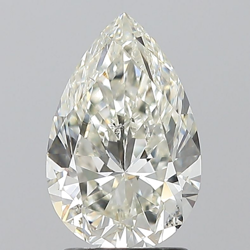 2.01 carat J-SI2 Natūralus Pear Deimantas (1)