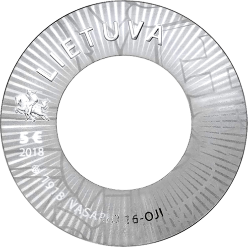 2018 Lietuva Diplomatija 5 eurų sidabrinė moneta (1)