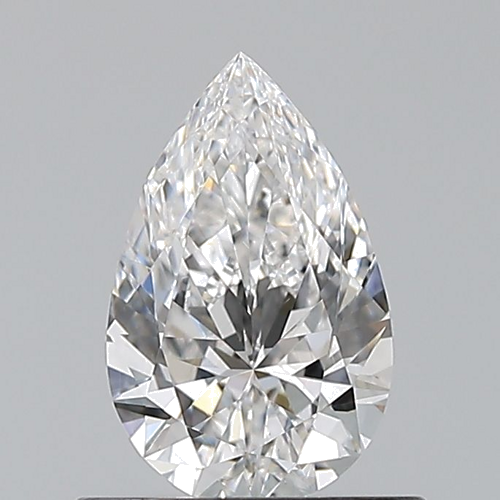 0.6 carat E-VS1 Natūralus Pear Deimantas (1)