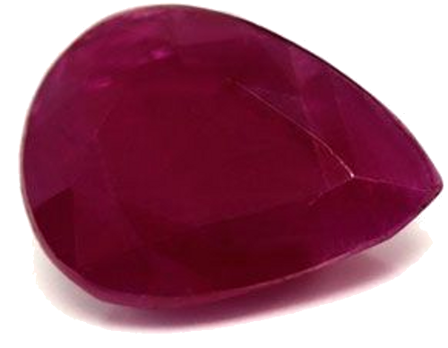 2.06 carat RED Pear Rubinas (1)