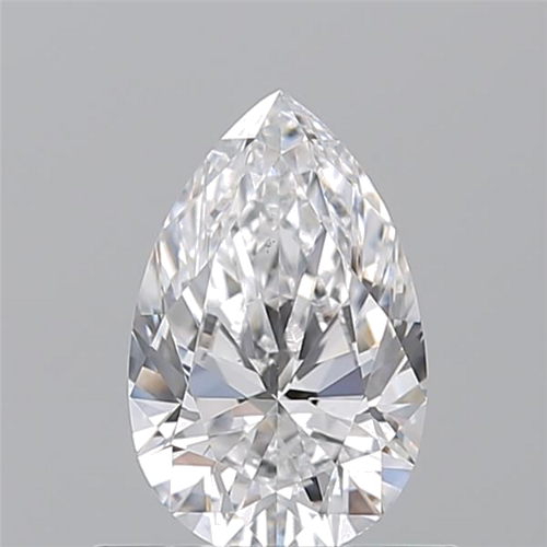 0.7 carat D-VS2 Natūralus Pear Deimantas (1)