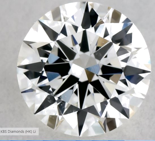 0.32 carat G-SI1 Excellent cut Natūralus Round Deimantas (1)