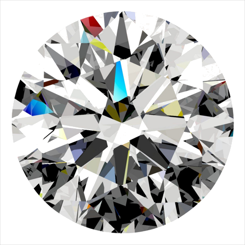 0.3 carat D-VS2 Excellent cut Natūralus Round Deimantas (1)