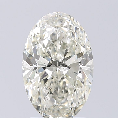 1.76 carat K-SI2 Natūralus Oval Deimantas (1)