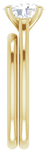 Sužadėtuvių Žiedas „Accented“ 18k yellow gold Oval 8mm x 6mm (9)